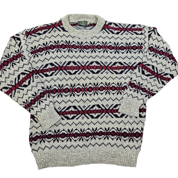 Vintage Susquehanna Trail Outfitters‎ White & Red Striped Sweater Men's Medium - Picture 1 of 9